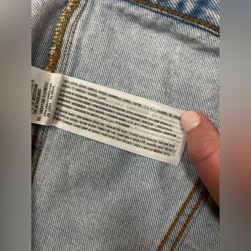 Abercrombie and fitch Distressed Jean Jacket - Picture 3 of 5